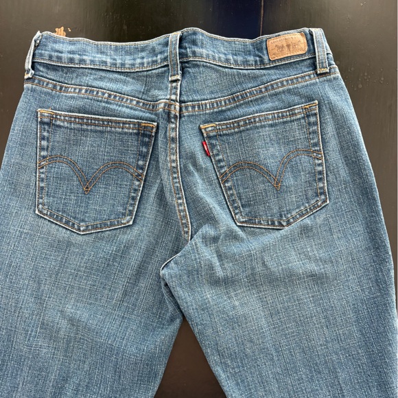 Women's 505 Levi’s Straight Leg Denim Blue Jeans - Picture 2 of 11